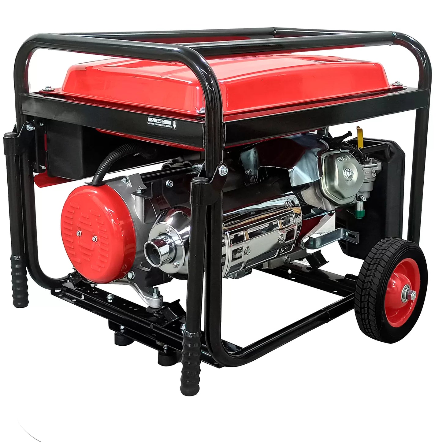 Gerador de Energia a Gasolina 10 KVA (8kVA Nominal) 110/220V Partida Elétrica