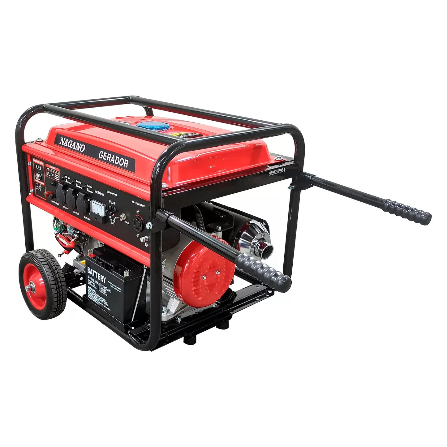 Gerador de Energia a Gasolina 10 KVA (8kVA Nominal) 110/220V Partida Elétrica