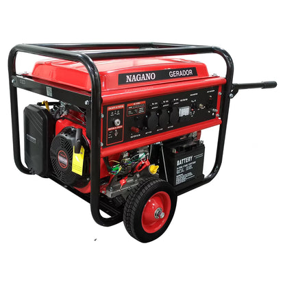 Gerador de Energia a Gasolina 10 KVA (8kVA Nominal) 110/220V Partida Elétrica