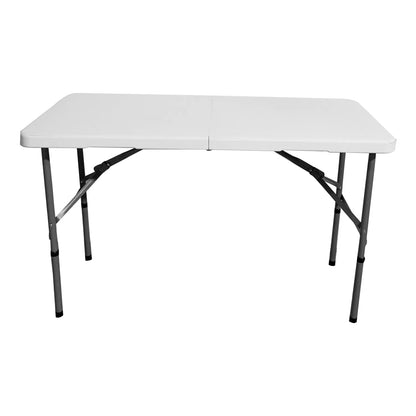 Mesa Dobrável Portátil 1,22m Vira Maleta Reforçada – Camping, Eventos e Uso Profissional