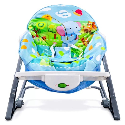 Cadeirinha de Descanso para Bebê com Balanço Manual, Reclinação e Vibração