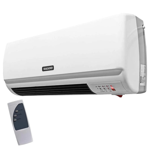 Aquecedor Elétrico de Parede 2000W com Timer e Controle Remoto