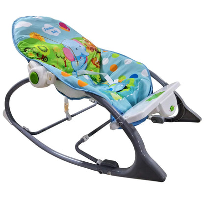 Cadeirinha de Descanso para Bebê com Balanço Manual, Reclinação e Vibração