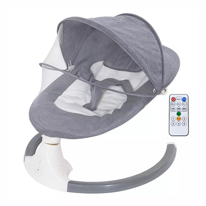 Cadeirinha de Descanso para Bebê com Balanço Elétrico, Bluetooth e Sons Relaxantes