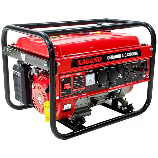 Gerador de Energia a Gasolina 3.6 KVA (3000W) 110/220V – Portátil Monofásico