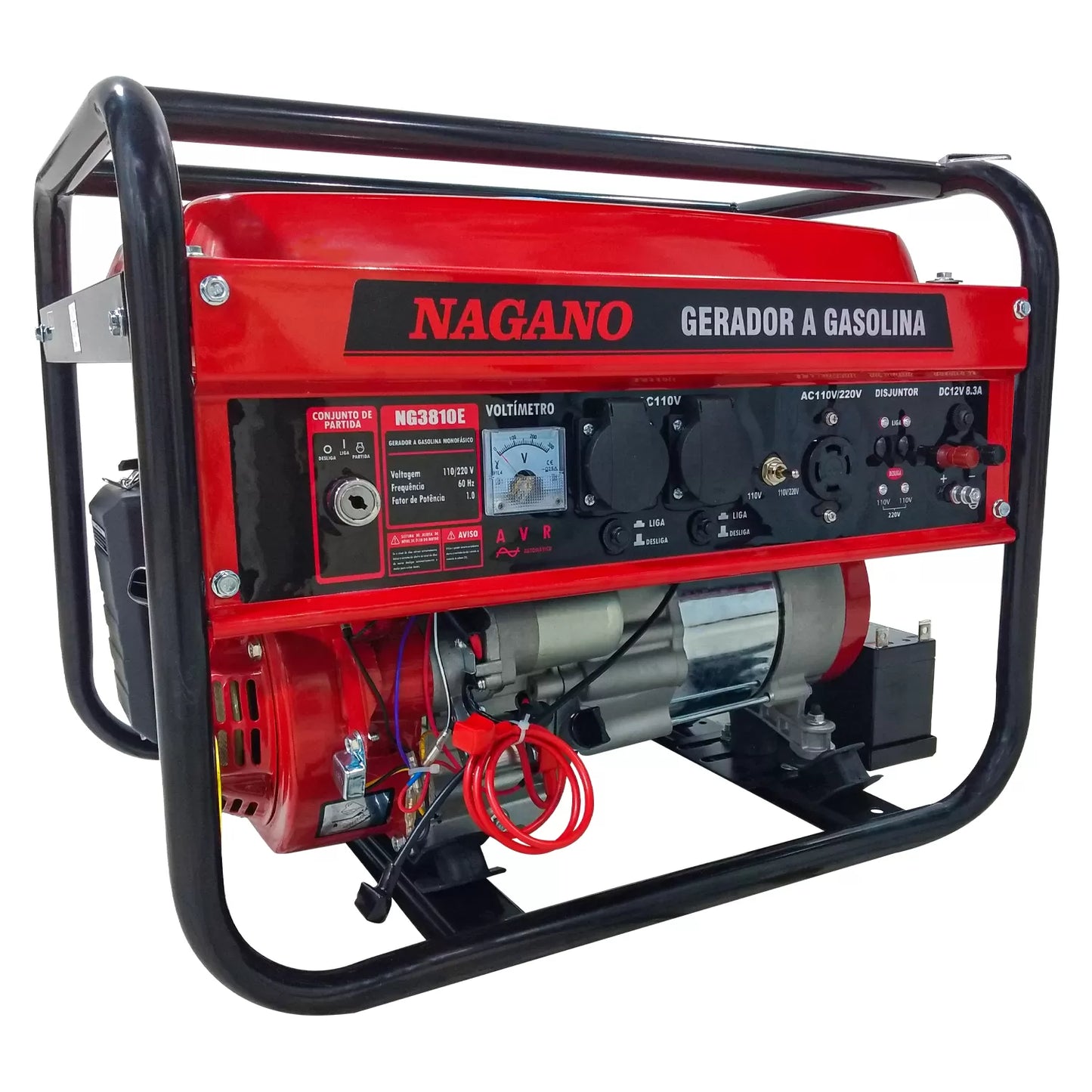 Gerador de Energia a Gasolina 3.6 KVA (3000W) Partida Elétrica 110/220V