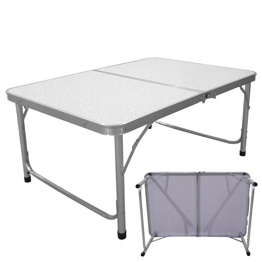 Mesa Dobrável Portátil 90cm Vira Maleta – Camping, Praia e Eventos